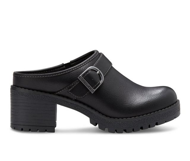 Women's Eastland Nola Heeled Clogs in Black color