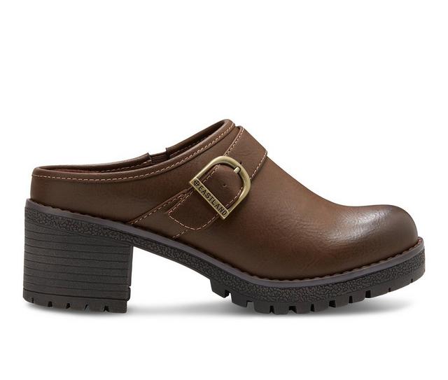 Women's Eastland Nola Heeled Clogs in Brown color