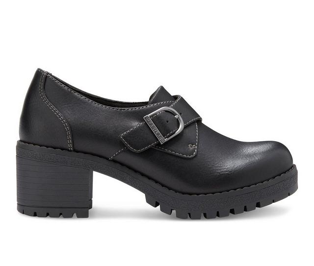 Women's Eastland Nadia Heeled Oxfords in Black color