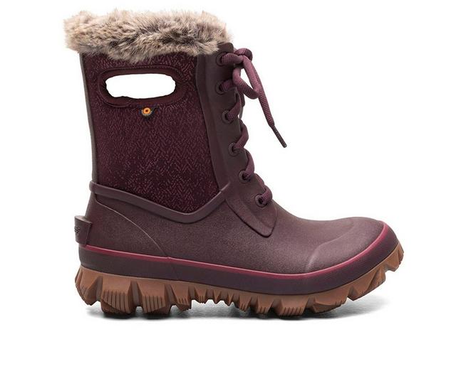 Women's Bogs Footwear Womens Arcata Faded Winter Boots in Wine color