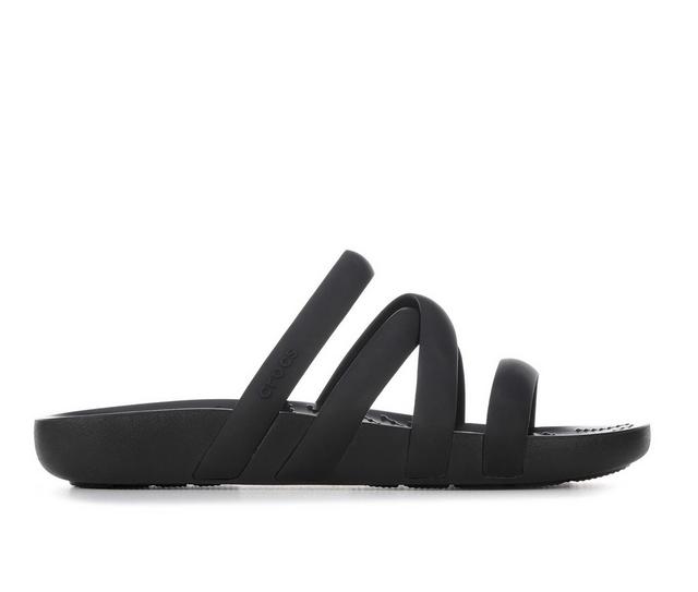 Women's Crocs Splash Strappy Sandals in Black color