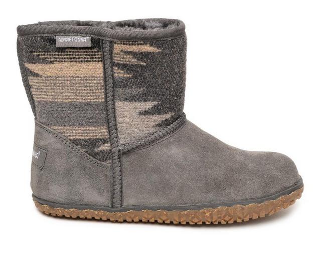 Women's Minnetonka Tali Lined Boots in Grey Multi color