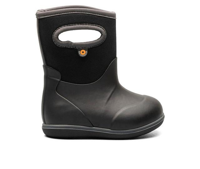 Boys' Bogs Footwear Todller Baby Bogs Classic Rain Boots in Black color