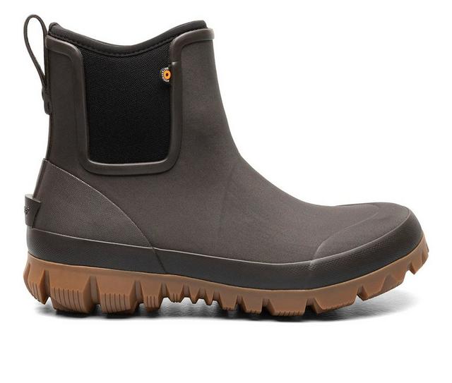 Men's Bogs Footwear Arcata Urban Chelsea Winter Boots in Dark Brown color