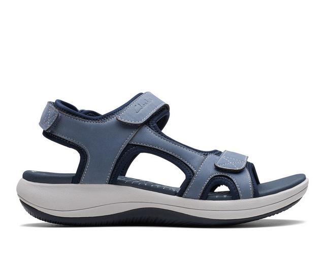 Women's Clarks Mira Bay Sandals in Denim Blue color