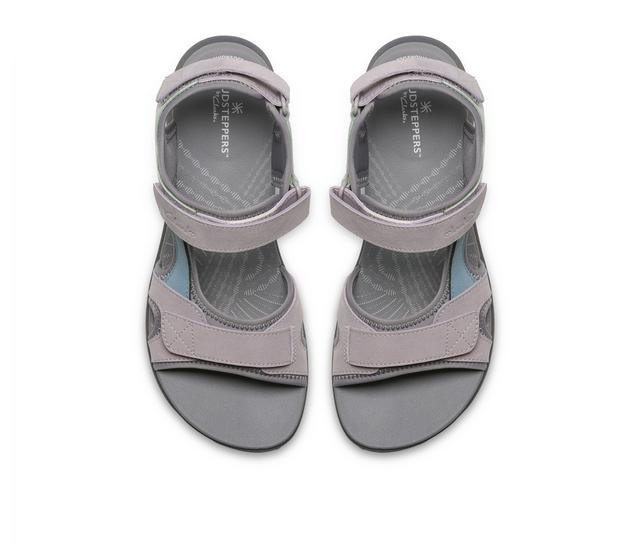 Women's Clarks Mira Bay Sandals in Grey/Green color