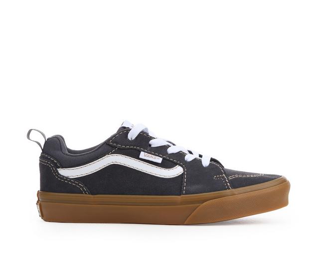 Boys' Vans Little Kid & Big Kid Caldrone Skate Shoes in Beige/Navy/Gum color