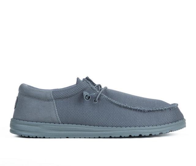 Men's HEYDUDE Wally Funk Mono Casual Shoes in Alloy color