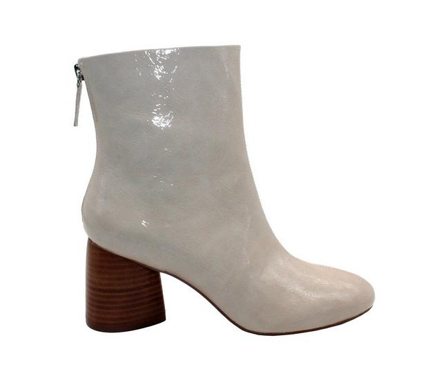 Women's SBICCA Alma Heeled Booties in Cream color