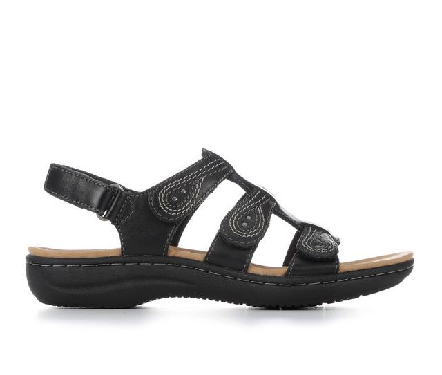 Women's Clarks Laurieann Vine Sandals in Black color