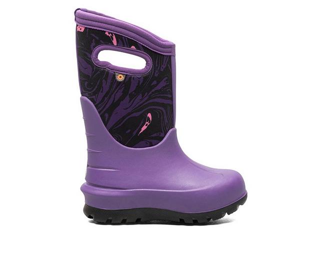 Kids' Bogs Footwear Little Kid & Big Kid Neo Classic Spooky Rain Boots in Violet Multi color