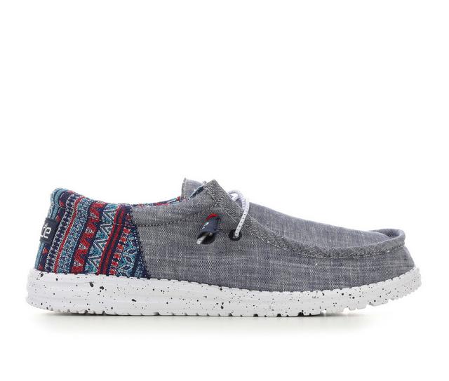 Men's HEYDUDE Wally Funk Jacquard Casual Shoes in Tribe color