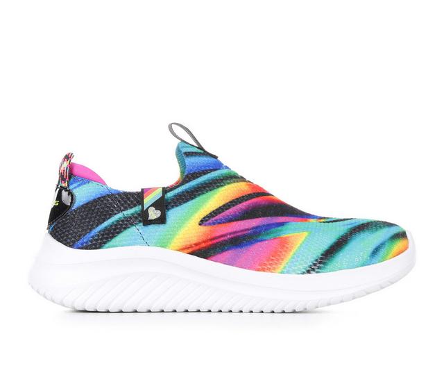 Kids' Skechers Little & Big Kid Ultra Flex 3.0 Sleek Slip On Sneakers in Black/Multi color