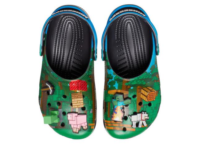 Kids' Crocs Little Kid & Big Kid Minecraft Clogs in Green/Blue/Mult color