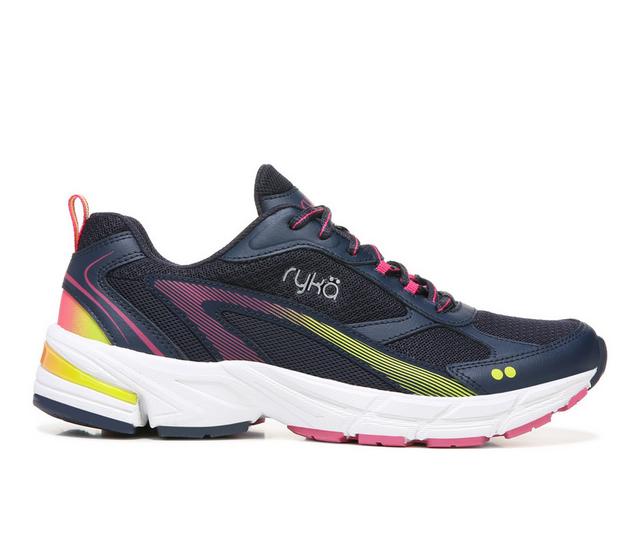 Women's Ryka Impress Walking Shoes in Navy Blue color