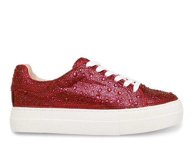 Women's Betsey Johnson Sidny Fashion Sneakers in Red color