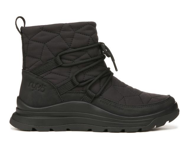 Women's Ryka Highlight Winter Boots in Black/Black color