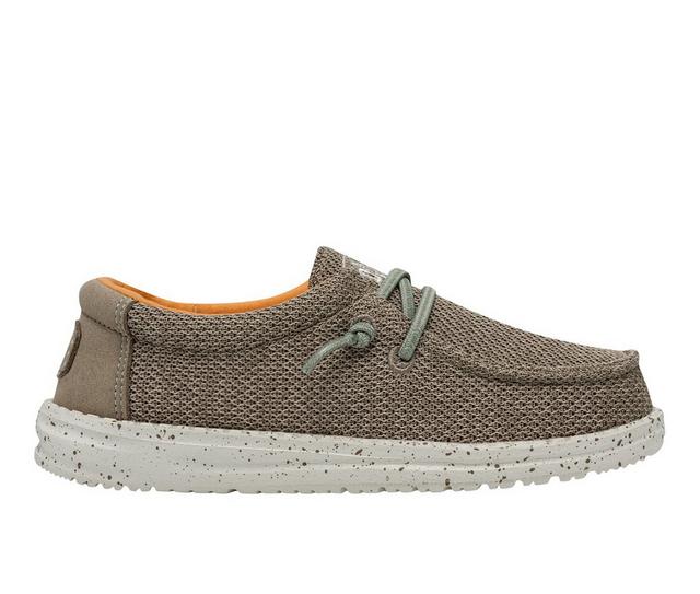 Boys' HEYDUDE Little Kid & Big Kid Wally Youth Sox Casual Shoes in Sahara color