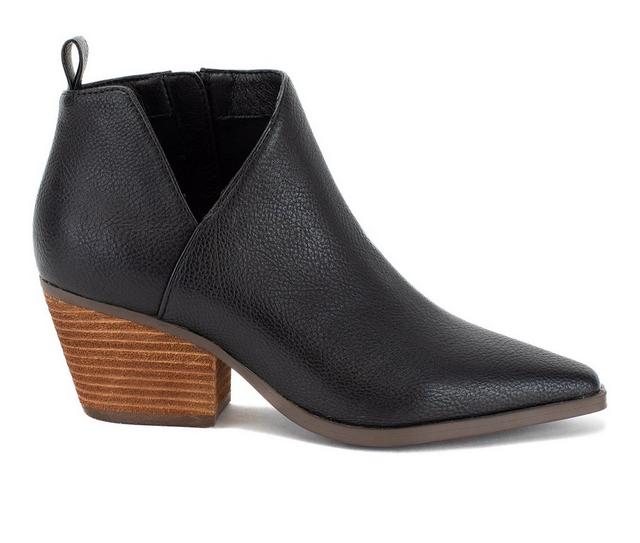 Women's Yellow Box Capriana Booties in Black color