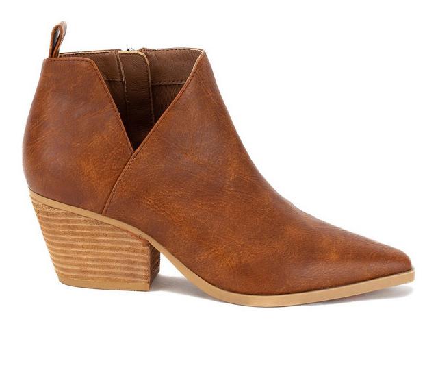 Women's Yellow Box Capriana Booties in Tan color
