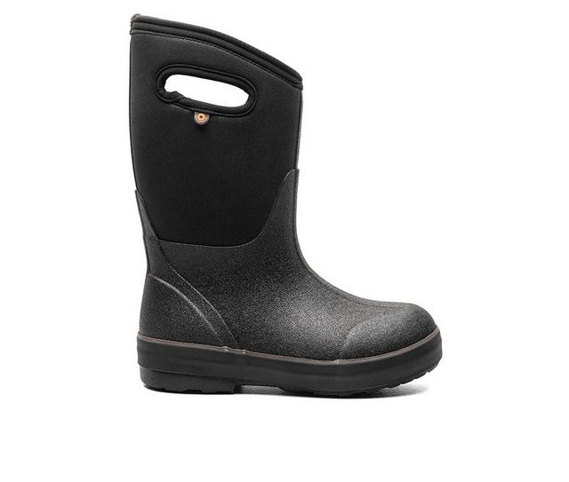 Kids' Bogs Footwear Toddler & Little Kid Classic II Handles Boots in Black color