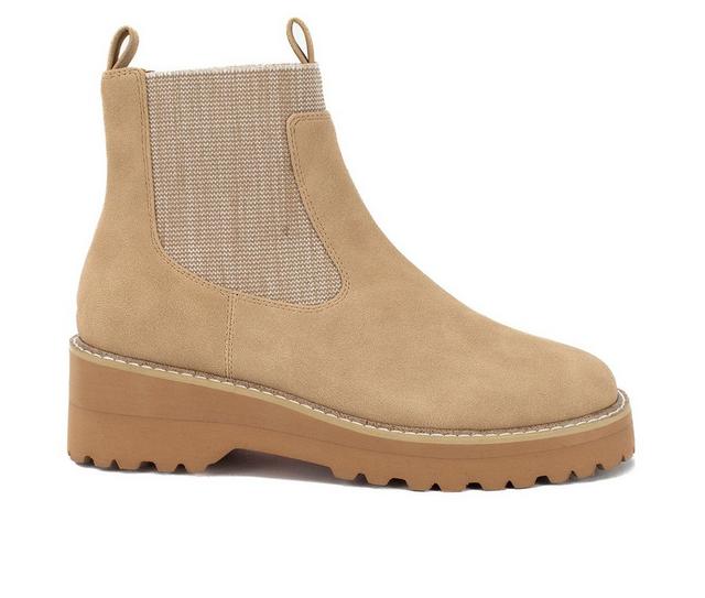 Women's Yellow Box Idela Chelsea Booties in Sand color