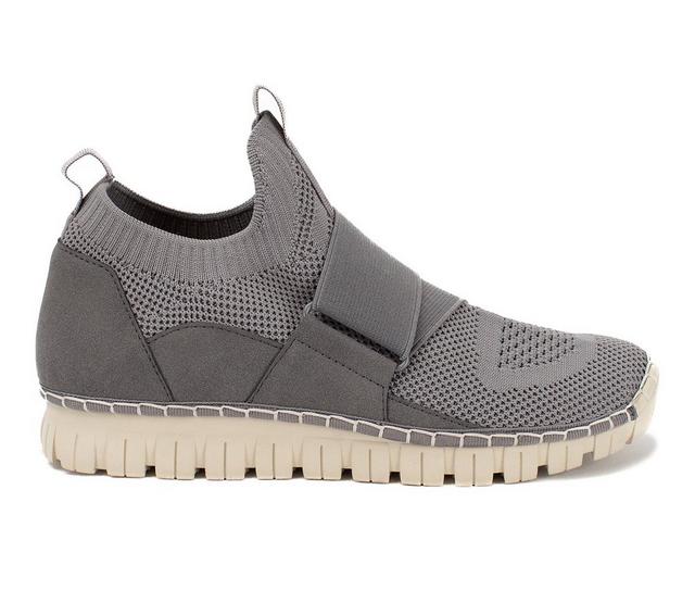 Women's Yellow Box Jacee Sporty Fashion Sneaker in Gray color