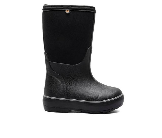 Kids' Bogs Footwear Toddler & Little Kid Classic II Solid Boots in Black color