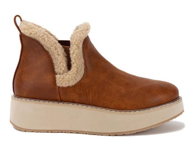 Women's Yellow Box Korena Booties in Tan color
