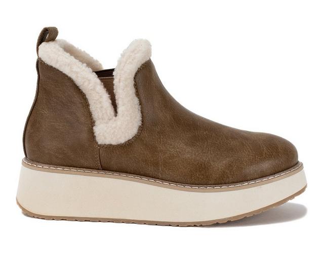 Women's Yellow Box Korena Booties in Taupe color
