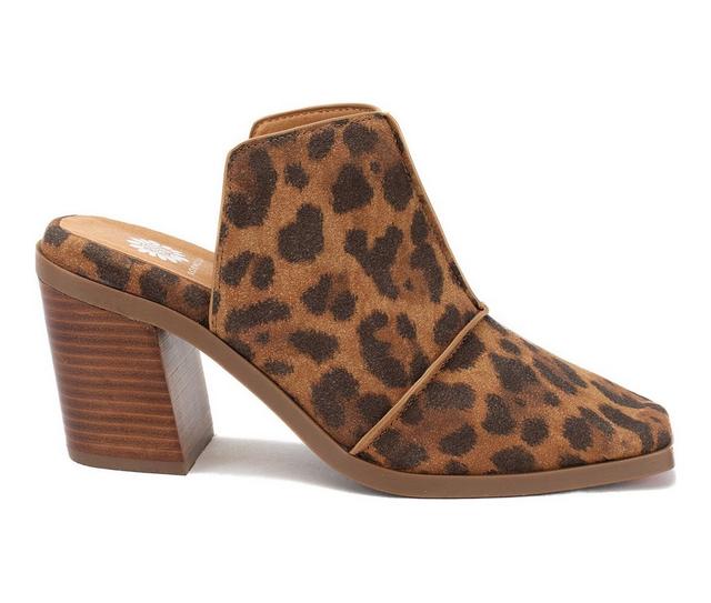 Women's Yellow Box Marissa Block Heels in Leopard color