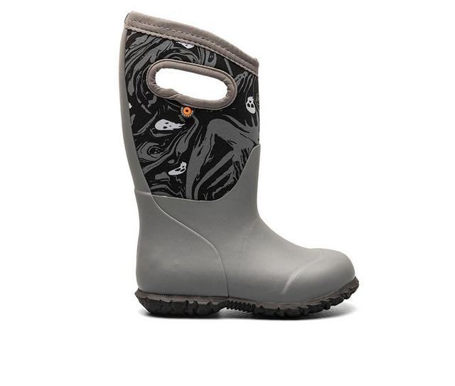 Kids' Bogs Footwear Little Kid & Big Kid York Spooky Rain Boots in Grey Multi color