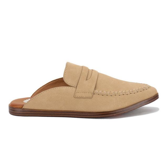 Women's Yellow Box Nineta Loafer Mules in Sand color