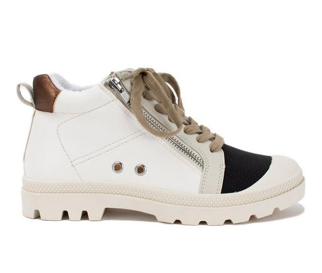 Women's Yellow Box Parrott High Top Fashion Sneakers in Black color