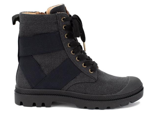 Women's Yellow Box Platon Sneaker Booties in Black color