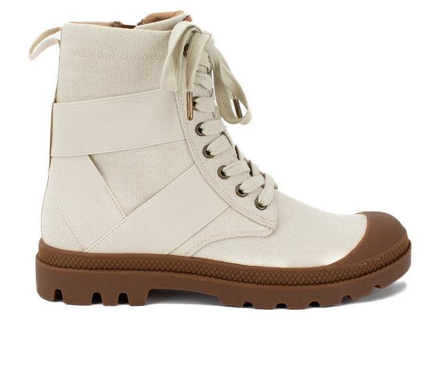Women's Yellow Box Platon Sneaker Booties in Natural color