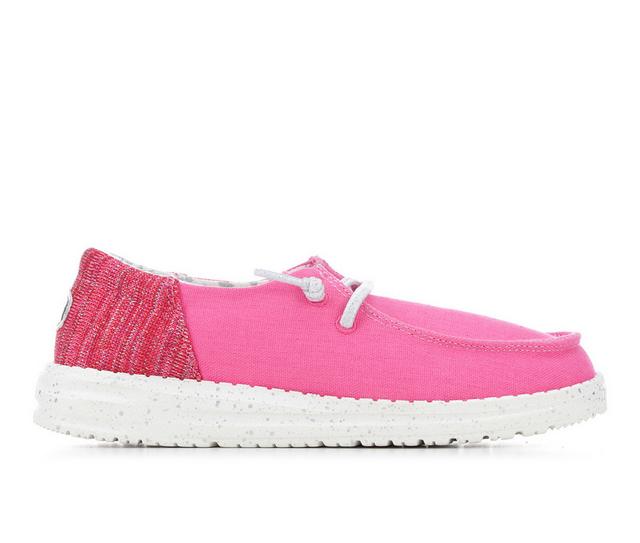 Girls' HEYDUDE Little Kid & Big Kid Wendy Youth Funk Slip-On Shoes in Fuchsia color