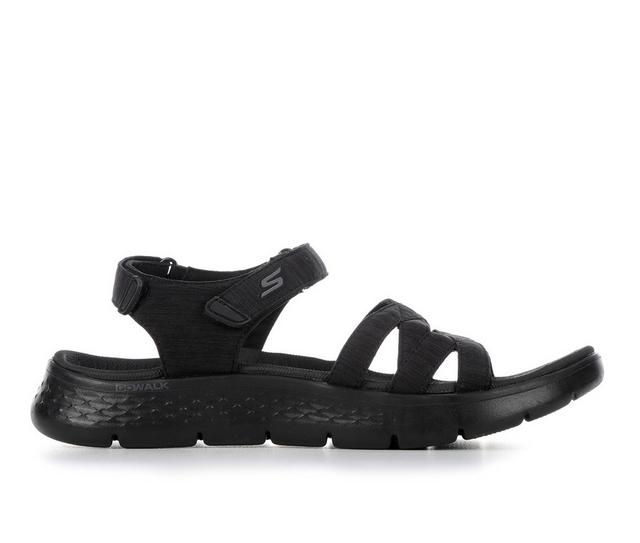 Women's Skechers Go OTG GO WALK Flex 141450 Vegan Outdoor Sandals in Black color