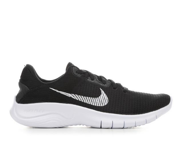 Women's Nike Flex Experience Run 11 Next Nature Sustainable Running Shoes in Black/White color