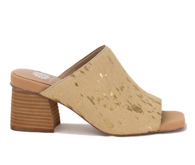 Women's Yellow Box Cataline Dress Sandals in Gold color