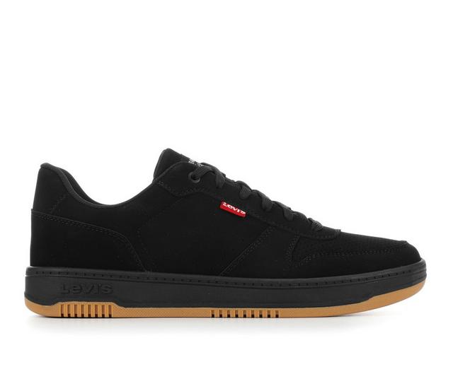 Men's Levis Drive Lo Sneakers in Black Nubuck color