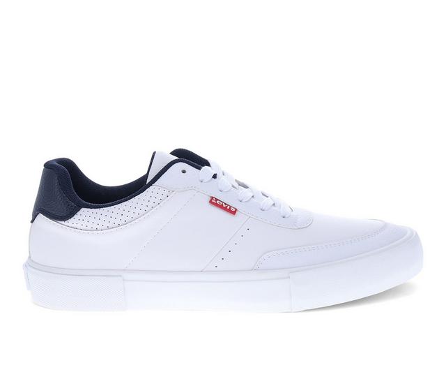 Men's Levis Munro Sneakers in White/Navy color