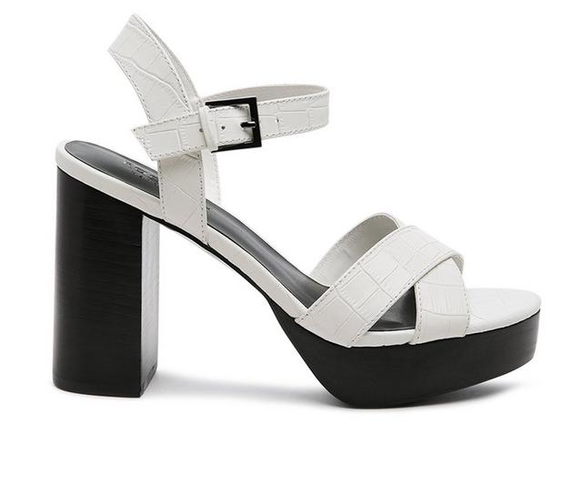 Women's Rag & Co Chypre Dress Sandals in White color