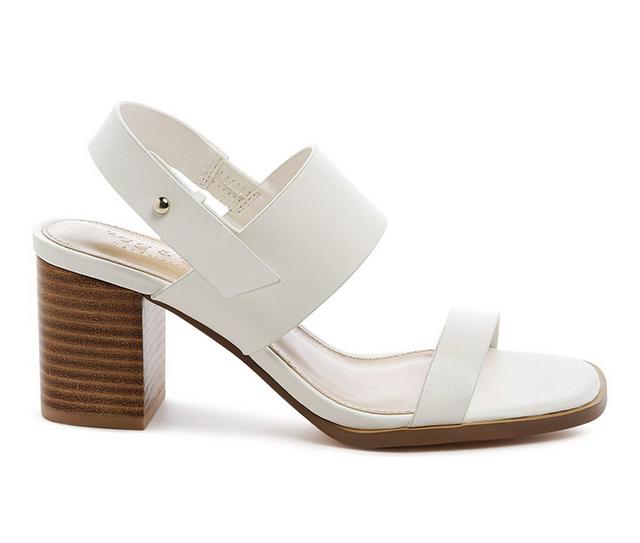 Women's Rag & Co Gertude Dress Sandals in White color