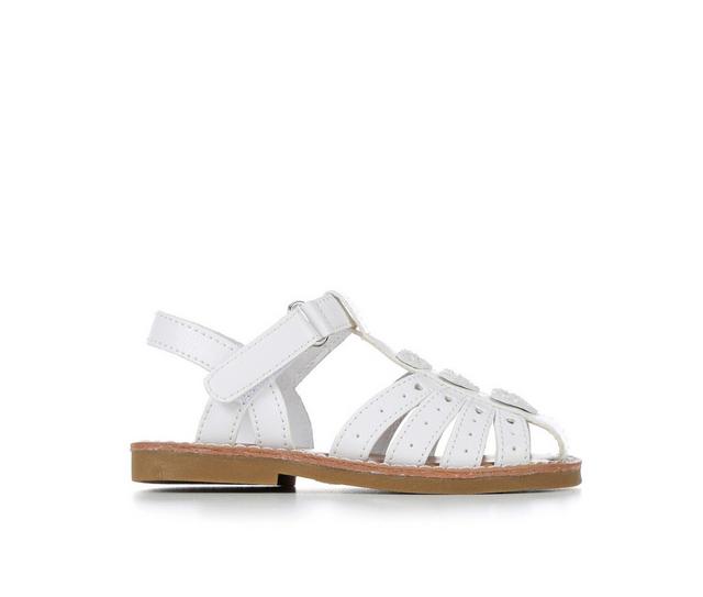 Girls' Rachel Shoes Toddler Lil Henley Sandals in White color