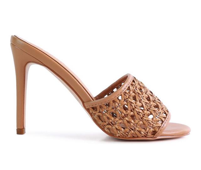 Women's Rag & Co Tease Stiletto Dress Sandals in Mocca color