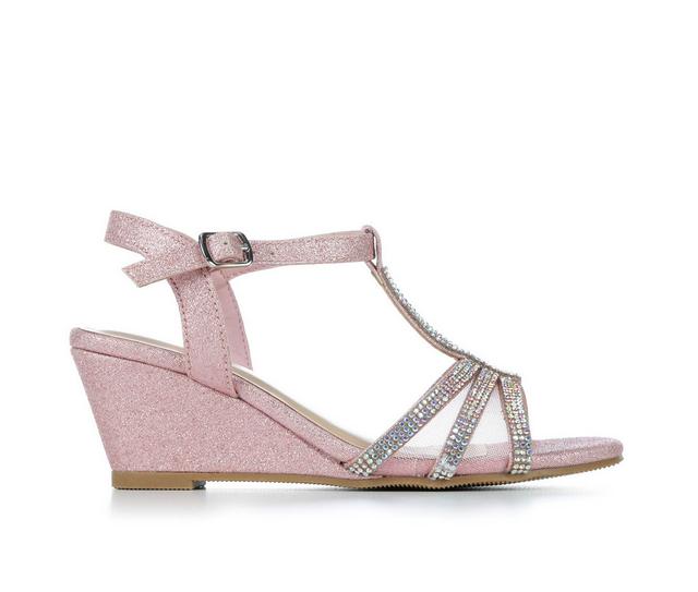 Girls' Soda Little Kid & Big Kid Spark Dress Wedges in Pink color