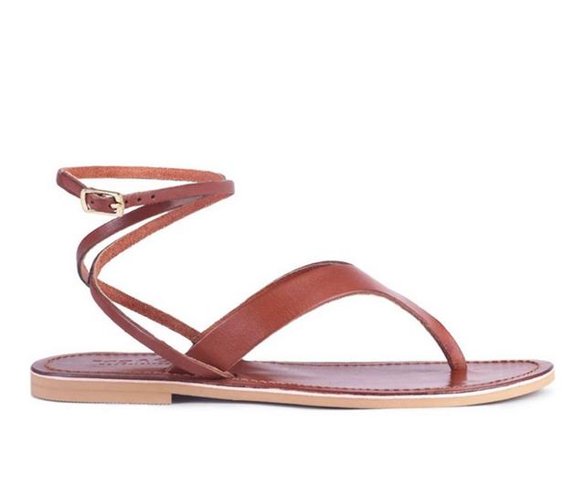 Women's Rag & Co Wrapup Sandals in Tan color