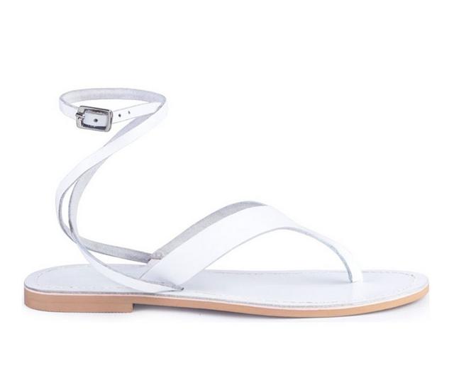 Women's Rag & Co Wrapup Sandals in White color