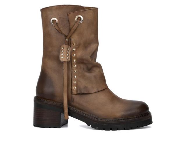 Women's Vintage Foundry Co Madeline Booties in Camel color